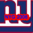 Blue and white stylized 'NYG' logo with red text overlays reading 'NYG 2008', 'NFC EAST', '3X CHAMPS', '86 '90 '07', and 'GO GIANTS!!!'