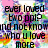 Pixelated text on a colorful, abstract background with black lettering and no visible animation changes.