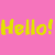 A static image with a bright pink background featuring yellow text and a black-and-white photograph of a person resting their head on an arm.