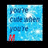 Blue sky background with white clouds and text reading 'you're cute when you're' in dark blue, followed by red letters changing from M to MA to MAD across frames.