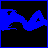 Animated sequence of blue stylized text forming 'Blue Deity' against black background with blue border.