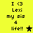 Yellow background displays pixelated text and star symbols with one star changing color between frames.