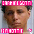 Two side-by-side animated frames of a pixelated image featuring a person's face with pink text banners and heart symbols, displayed in a contact sheet layout.