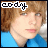 nine pixelated images shows a person with light brown hair and blue shirt, each displaying different text above the head
