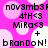 Pixelated text on a pink background with white circles, featuring repeated phrases and symbols in black font.