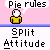 Pixel art character with white head and yellow body in multiple poses with speech bubbles and text below.