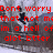 Red pixelated text overlays a blurry background with a figure in dark clothing and light pants.