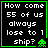 Four identical black square with green borders display white pixelated text and a green alien icon, each containing the phrase "How come 55 of us always lose to 1 ship?"