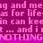 Pixelated text repeats 'meig and meig and meig' and 'as for life as for life' on a magenta background with a gray rectangle on the right.