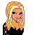 Pixel art contact sheet showing three frames of an animated icon with a blonde woman, a person in orange checkered shirt and ripped jeans, and legs in patterned pants above text reading "Why Not Do A Crazy Dance" and "Take A Crazy Chance".