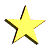 Six variations of a yellow star-shaped icon with brown and black shading on white and gray backgrounds.