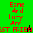 Red pixelated text reads 'Esme And Lucy Are BEST FRIEND' across green and black backgrounds with a small black star and green star animation.