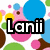 A static image of a with three and two showing text-based icons on patterned backgrounds