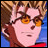 Pixelated anime-style character with brown hair and orange glasses against blue background, next to 'AnimeIM' and 'COM' text on black background.