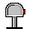 Pixelated mailbox icon with red flag in various states of rotation and position