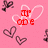 Pink background with repeating heart outlines and small black butterfly icons, featuring red text overlays that change across frames.