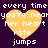 A pixelated image with four identical heart-shaped icons arranged in a on a dark purple background, each containing white text