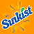 Pixelated graphic with orange background featuring blue text 'Sundust' and green leaf, alongside green text 'Original Icons .com' on dark green background.