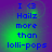 Blue text on a purple-green gradient background reads 'I <3 Hailz more than lolli-pops' with pixelated font style.