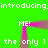 Green background with repeated white text and pink gradient shapes forming a frame-like structure.