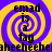 Four identical display a purple and yellow spiral background with black text reading "emad is a fag" over repeated "aheeeheehe" text
