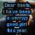A pixelated image of a man in a suit with blue text overlays reading 'Dear Santa, I have been a very good girl this year. STEVEN STRAIT.' and 'So save all those STUPID TOYS and bring me....'