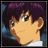 Pixelated anime-style character with purple hair and brown eyes, next to text reading 'Anime IM' and 'com' on a black background.