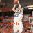 A pixelated image of a basketball player in a white uniform holding a basketball above their head, with orange text reading 'Eric' and 'Devendorf' below.