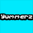 five distinct images including a blue background with 'Yummerz' text, four celebrity portraits in various poses and attire