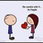 Animated pixel art sequence showing two stick-figure characters interacting with a red heart-shaped object against changing backgrounds.