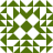 Green and white pixelated geometric pattern with repeating triangular and diamond shapes arranged in a symmetrical grid.