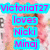 A pixelated image of a person with pink hair wearing a white sleeveless top, with overlaid text reading "VictoriaT27 loves Nicki Minaj" in blue and pink lettering.