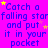 A static image with a bright purple background displaying repeated text "Catch a falling star and put it in your pocket" in blue font, interspersed with yellow stars.