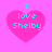 Four identical pink heart-shaped icons with cyan text "I love Shelby" on a solid pink background, arranged in a