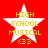 Four identical white star-shaped icons with yellow text "HIGH SCHOOL MUSICAL <33" on a red background, arranged in a
