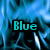 Blue flame-like patterns with multiple instances of the word 'Blue' in cyan text on a dark background.