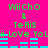 A bright pink background displays repeated green text reading "Wicho & TeFis" and "i-Love You" with cyan horizontal bars below each phrase.