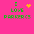 Pixelated green text on bright pink background reads "I LOVE PARKER<3" with four distinct animation variations of the heart symbol.