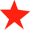 20 solid-colored five-point stars arranged in four on a uniform gray background