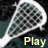 white lacrosse sticks on a dark background with colored text overlays reading Play, Rough, Fast, and other words