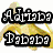 Pixelated of six text-based icons with distinct backgrounds and stylized lettering, each displaying unique names or phrases