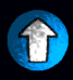 Blue circular icon with white arrow symbols in different positions