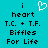 A cyan background displays black pixelated text and a white heart-shaped icon above the word 'heart' with additional lines below.