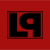 Red background with black 'L9' logo and circular martial arts figure icon above two pixelated faces, one holding a microphone.