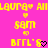 Pixelated yellow text on bright pink background with heart symbols and a black pixel-art heart in the bottom-right corner of one section.