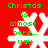 Red background with white snowflake and green text reading 'Christas is almost here... yoy' in pixelated font.