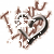 A heart-shaped icon with 'I LOVE' text above it, featuring brown and black lettering on a white background.