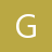 A white pixelated letter G on a solid olive-green background with no additional elements or text.