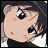 Pixelated anime-style character face with blush on cheeks next to text "Anime IM" and "COM" on black background.