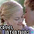 Pixelated image of a person with closed eyes and light brown hair, wearing a white top with blue accents. Text below reads "CRUEL INTENTIONS" in blocky font.